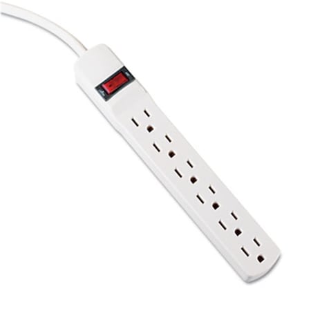 Maxpower Power Strip, 6 Outlet(s) 15 ft., Ivory MA39357